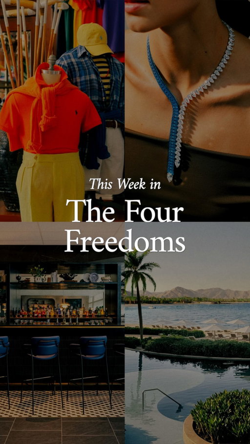 This week’s lifestyle news for founders, creatives, and entrepreneurs:

@poloralphlauren has picked Tokyo for the first PoloFest slated for October 23-25. The new concept revolves around a vintage market sorted into four eras of the brand, alongside guest talks and an exhibition on the special bond between Ralph and Japan. Tickets are free and available now.

@audemarspiguet just unveiled Royal Oak Joaillerie in Paris – 19 pieces inspired the Royal Oak’s iconic bracelet – starting from about $58,000. With around 70% of their clients men, it’s a bid for a new kind of buyer, and they’re reportedly already sold out.

@americanexpress has opened their 33rd Centurion Lounge – and the first in mainland Europe – at Amsterdam Schiphol’s non-Schengen gates. It’s nearly 6,000 sq ft with a barista coffee bar and dedicated work areas, around a third the size of the big US lounges.

@equinoxhotels has opened their second property, @equinoxresortamaala at AMAALA on Saudi Arabia’s Red Sea coast. Rooms are engineered for sleep down to the lighting and air, the spa is a recovery circuit of infrared, hyperbaric and contrast therapy – all part of a big bet on Saudi wellness travel.

The Four Freedoms is @theliber’s weekly briefing on the latest in lifestyle – sign up at the link in bio and get the full-length newsletter sent straight to your inbox every weekend.

This week’s episode was filmed at @thechanler in Newport, Rhode Island.

#Liber #TheLiber #Founder #Entrepreneur