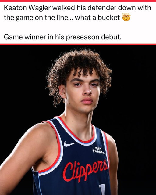 Keaton Wagler didn’t have a great shooting night in his NBA preseason debut, but he still had the confidence to take his defender 1 on 1 with the game on the line and get a tough bucket. 

The Clippers might’ve got themselves a good one 🍿