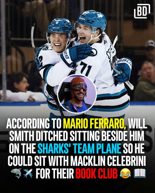 According to Mario Ferraro, Will Smith ditched sitting beside him on the plane to read for his book club with Macklin Celebrini 😂📖🛩️

We had @NHLJets players tell their best travelling stories while participating in a flight simulator 👀. Full video is now on our YouTube channel ▶️