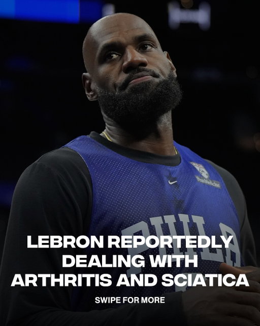LeBron James is reportedly dealing with chronic arthritis in his left foot and sciatica in his lower back, per ESPN’s Dave McMenamin.

📸 Getty
