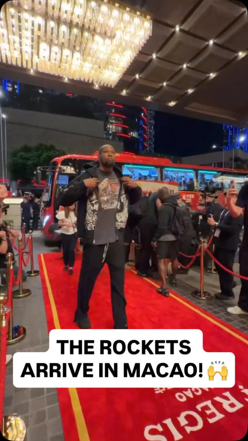 The @houstonrockets touch down in Macao! 🚀 The Rockets will face the Mavs in the NBA China Games 2026, starting October 9th on NBA TV!