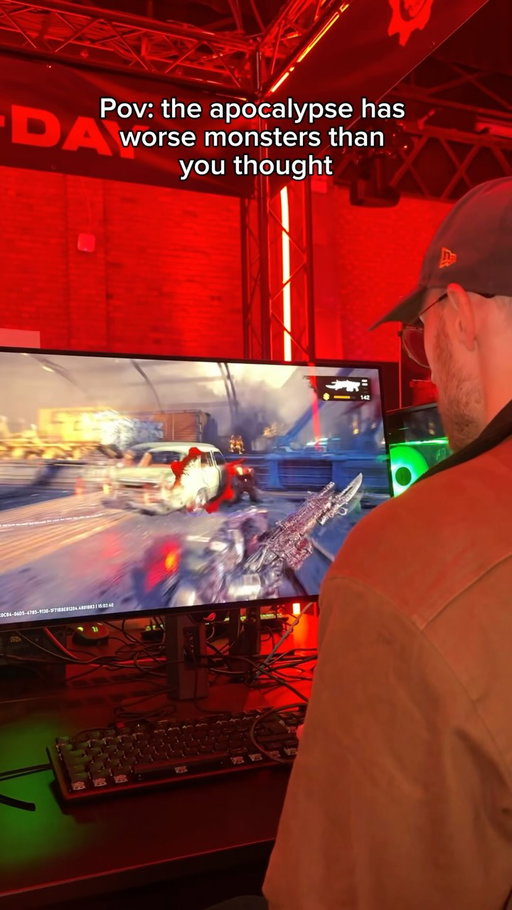 Worst case scenario is locusts fs 🧌 #GearsOfWarEDay @nvidiageforceuk @scan.computers #RTXON ad