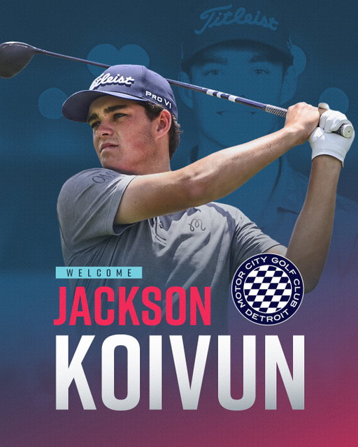 Welcome to TGL, Jackson Koivun. 
 
Jackson joins Brooks Koepka on the inaugural @motorcitygc roster for the upcoming 2027 season.