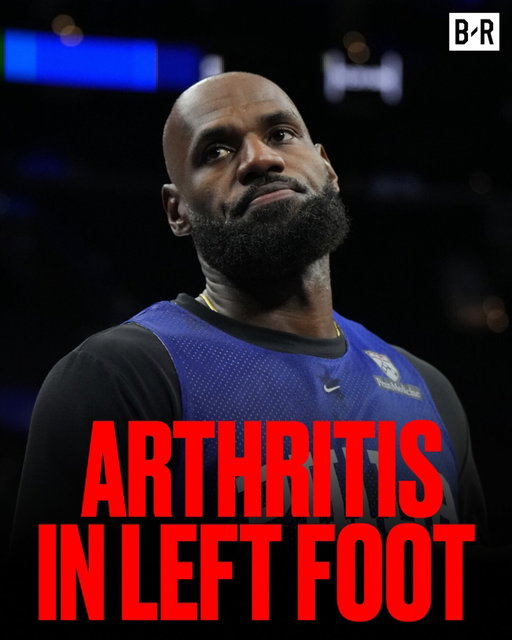 LeBron is currently dealing with chronic arthritis, as his daily training routine reportedly starts with “special attention” paid to his left foot 😳

He has also been monitoring the sciatica in his lower back, which caused him to miss the first month of last season 😬

(via @mcten)