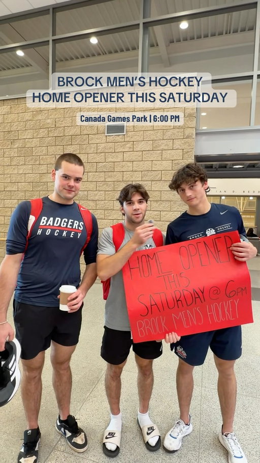 HOME OPENER THIS SATURDAY, BE THERE🚨

#wearebadgers #brockmenshockey