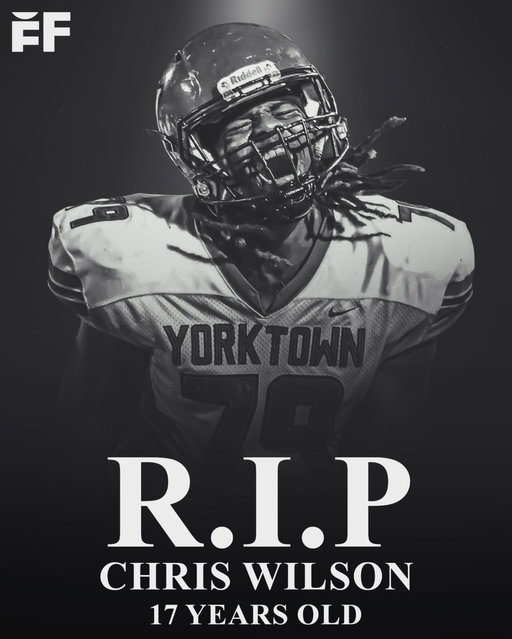 Yorktown High School football star and West Virginia commit Chris Wilson was k*lled in a shooting in Muncie, Indiana, on Monday morning. 

The Muncie Police Department responded to a report of a shooting in the town around 3 a.m. ET Monday. 

Upon arriving at the scene, officers found Wilson in his car with multiple gunshot wounds. He was pronounced deceased on the scene.

Police are investigating the situation and seeking more information on the shooting.

Wilson, a four-star edge, committed in July to play for West Virginia University next season. He was considered the sixth-best high school football prospect in Indiana.

In a statement, Yorktown High School principal Stacey Brewer called Wilson a "kind, respectful and good young man," per Fox59.