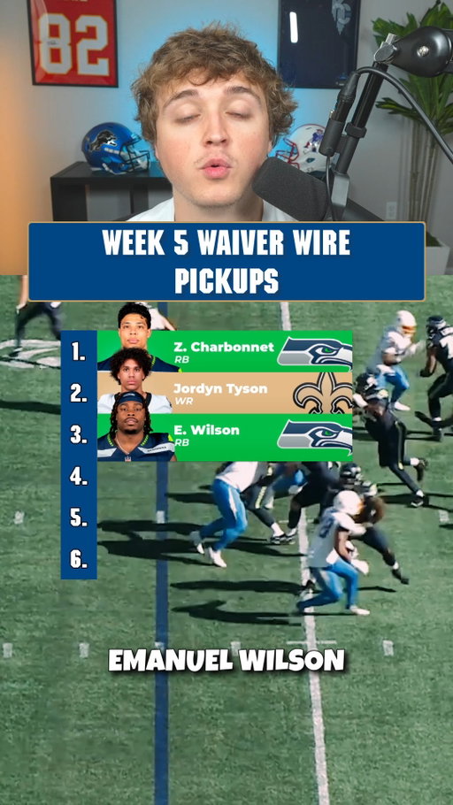 Week 5 Wavier Wire Pickups

#fantasyfootball