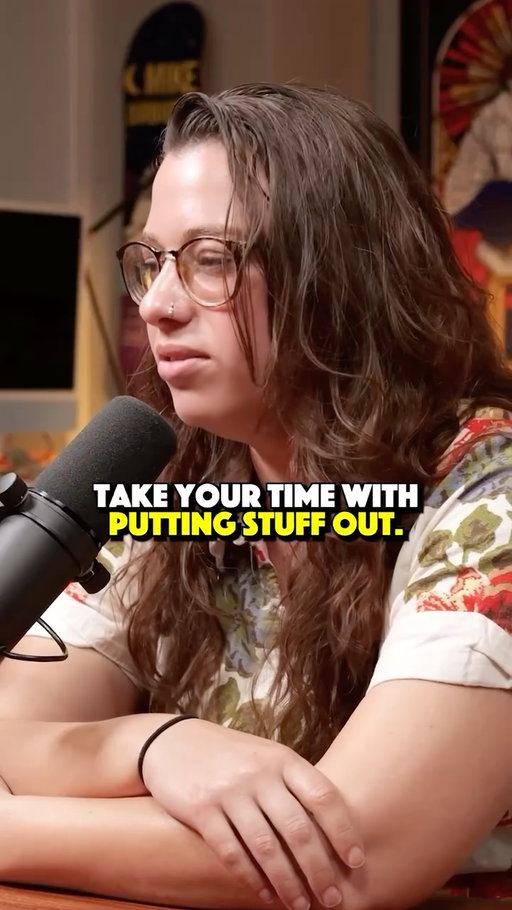 Take your time! Great advice from @ariel_comedy. Watch the whole conversation on YouTube