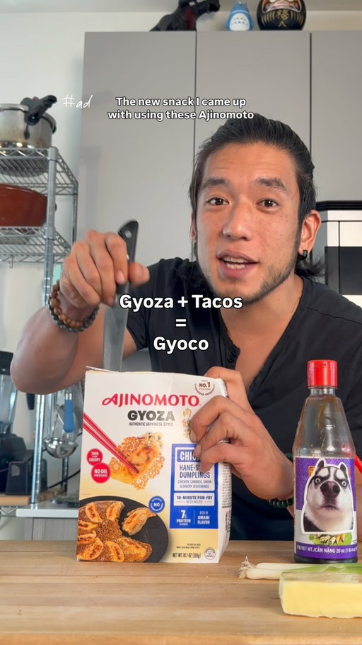 Gyoza tacos might be my new favorite way to eat dumplings 🥟🌮

I turned Ajinomoto Hane-Style Gyoza into crispy gyoza tacos. The hane wing with a little mozzarella makes the perfect crunchy shell. Then just load them up with your favorite toppings.

Skip the takeout this week and grab @ajinomotous Hane-Style Gyoza. What would you put in your gyoza taco?

#AjinomotoUSPartner #TasteTheHype #AjinomotoGyoza