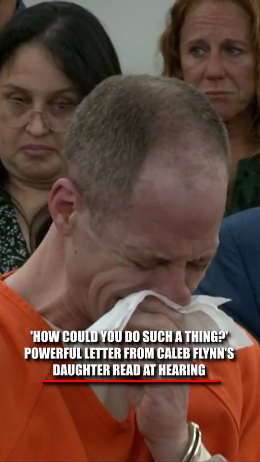 “She was my best friend. And then you chose to kill the only mother I ever had.”

Those powerful words from Caleb Flynn’s daughter, Ava, hang over the courtroom as her letter to her father is read aloud just before his sentencing to life in prison.

She describes her mother as having “the voice of an angel,” confronts her father over his affair and asks the question at the heart of her grief: “What did she ever do to make you hate her so much?”

Then, despite everything, she offers him a path toward forgiveness through God.

"There's a choice for everything in life. All you have to do is tell God that you're sorry and that you want to confess and repent to him. I promise you won't take away your punishment, but you will have a life in heaven someday."