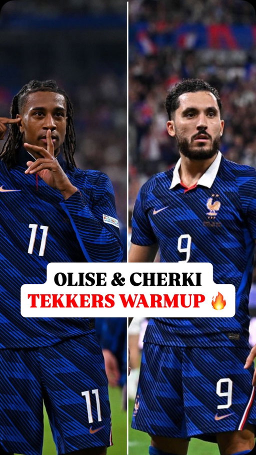 OLISE AND CHERKI SKILLS 😮‍💨

We should’ve seen France’s comeback against Belgium coming, based on how second-half substitutes Michael Olise and Rayan Cherki warmed up prior to Monday’s Nations League match 🔥

🎥: @preums.football