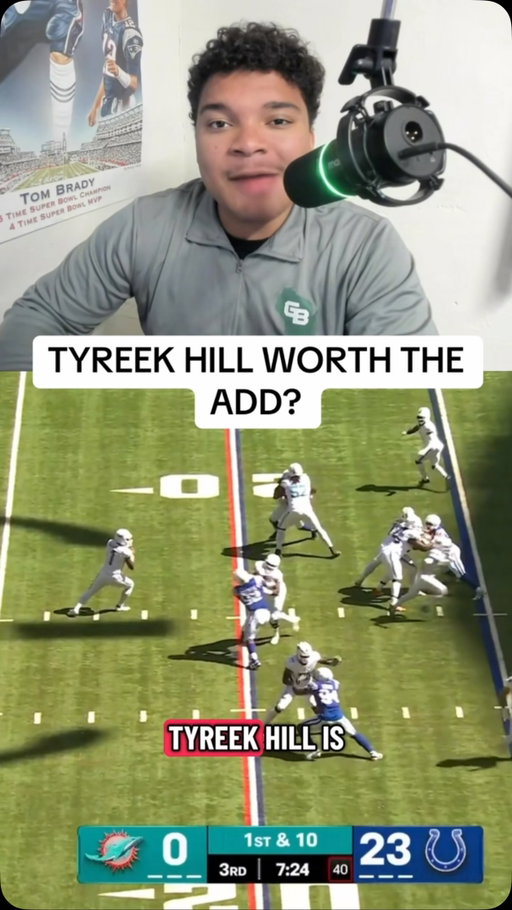 Is Tyreek Hill worth adding in fantasy football?🏈 

#nfl #fantasyfootballtips #fantasyfootball #fantasyfootballadvice #nflfootball