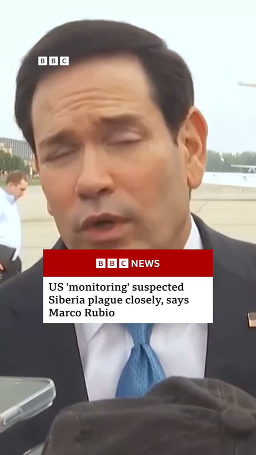 The US says it is closely monitoring the case of a Russian lab technician who died at a plague research centre in Siberia.
 
Secretary of State Marco Rubio said there was concern the incident could have led to the spread of pneumonic plague, but that there was no cause for alarm.
 
Announcing the cause of death as "pneumonia of undetermined etiology", Irkutsk's governor said that "no micro-organisms" linked to the woman's work had been found "in her biological samples".
 
Tap the link in @BBCNews’s bio to learn more.
 
#BBCNews