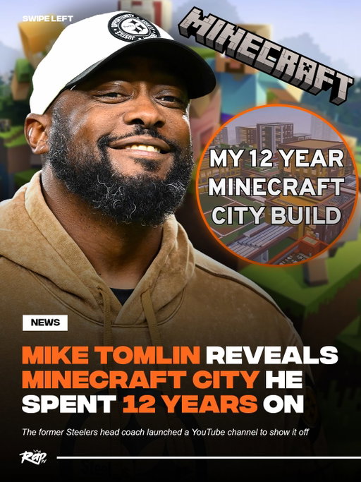 Mike Tomlin may have been coaching the Pittsburgh Steelers for nearly two decades, but apparently he was also building an entire city in Minecraft on the side‼️👀

Tomlin recently revealed the massive project he has been working on for more than 12 years, complete with skyscrapers, hotels, sports stadiums, apartment buildings, an aquarium and carefully designed neighborhoods. He started building after being put on to Minecraft by his kids and said the project became a therapeutic way for him to detach from the pressures of coaching.

Y’all rockin’ with Tomlin’s world⁉️🤔