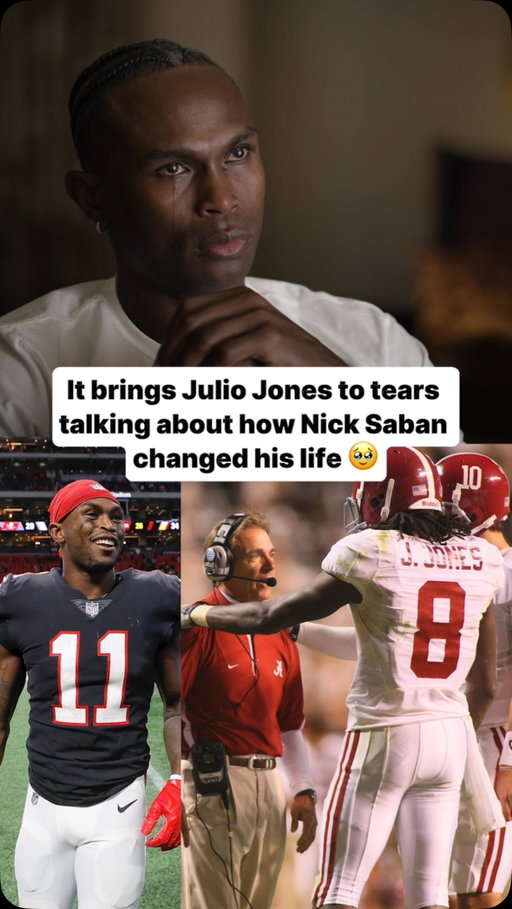 Julio Jones says his time at Alabama with Nick Saban molded him into the man we knew on the Falcons and beyond.

The ESPN Original’s docuseries “Saban” premieres October 8 on the ESPN app