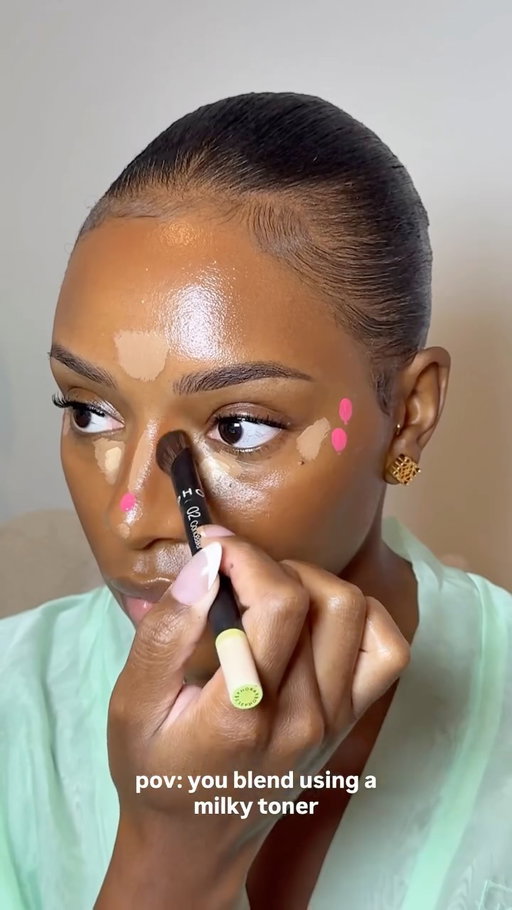 let’s blend using @rhode glazing milk 🥛 

#blend #makeup #beauty #explore #reels