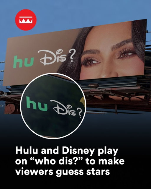 “Who Dis?” or “Hu Dis?” 🤔

@hulu and @disney twist their names and logos to get viewers guessing the on-screen stars behind their latest campaign.

Playing on the phrase “who dis?”, internet speak for “who’s this?”

Familiar faces, including Kim Kardashian and Bender from Futurama, have been cropped from shows on their streaming platforms, leaving viewers to guess who they are.

#hulu #disney #advertising #ooh
