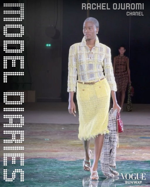 22-year-old Rachel Ojuromi (@giverachelashot) turned Lagos into her runway with her viral outfit videos. Then @Chanelofficial came calling for the spring 2027 show in Paris. At the link in our bio, Ojuromi talks to Vogue about walking her first runway show and takes us behind the scenes of her big show day.