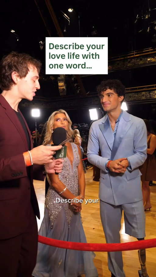 Describe your love life: DWTS edition 🪩

Jimmy Sotos puts the Dancing with the Stars cast on the spot and asks them to describe their love lives in just ONE word. Some of these answers say a lot. 👀

Which DWTS answer is your favorite? Follow The Viall Files for more interviews and behind-the-scenes moments from the ballroom!

#DWTS #DancingWithTheStars #JimmySotos #TheViallFiles #RealityTV