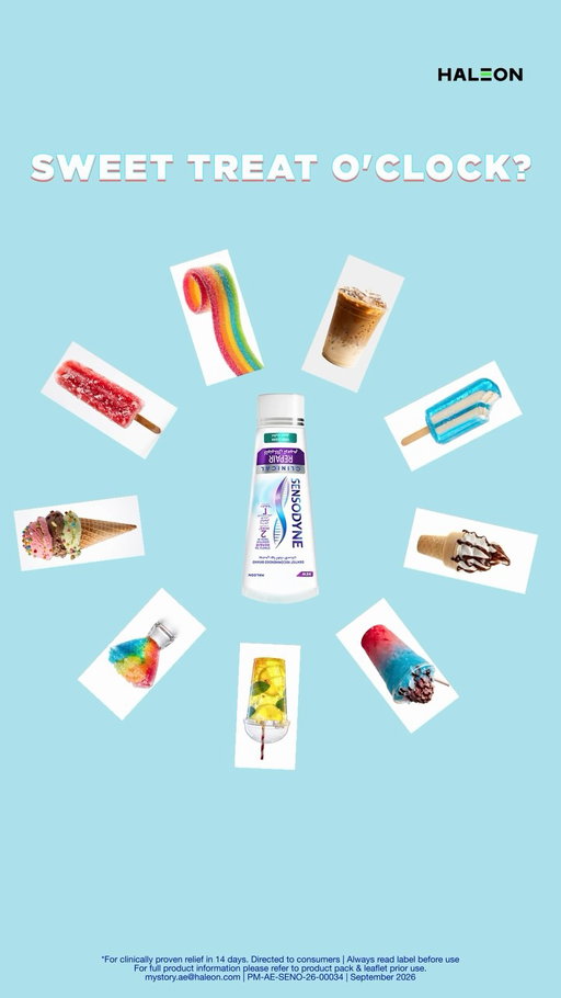 Enjoy your favorite treats all year long with less sensitivity thanks to Sensodyne Clinical Repair. ​