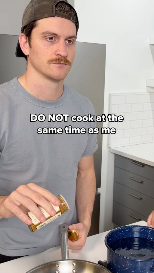 Tag your partner who needs to back away from the burner.