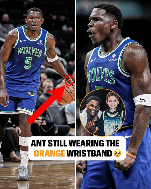 Six-year-old Luca, who was diagnosed with cancer at age five, gave Anthony Edwards a wristband in 2025. Ant told him he’d wear it for the rest of his career, and he hasn’t forgotten that promise 🧡

(via @timberwolves)