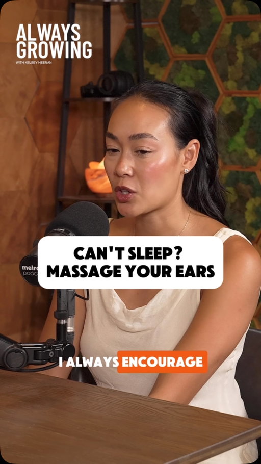 Can’t sleep? Massage your ears.

In Chinese medicine, the ears hold acupressure points connected to the whole body, which is why ear massage is one of my go-to tips for patients who struggle to wind down at night.

Save this for the next time you can’t sleep.

From my conversation on @alwaysgrowingshow with @thedailykelsey