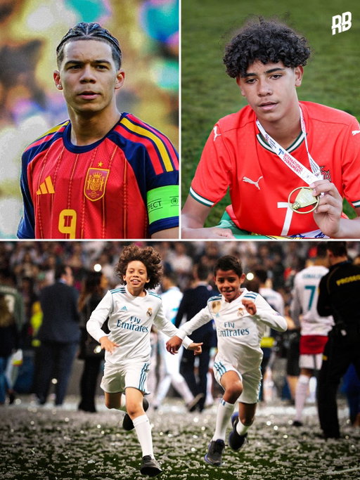 This is sick… Ronaldo and Marcelo’s sons have gone from watching their dads win the Champions League together to starting their own careers in football. 🙌🏽

Had this photo going viral of Ronaldo Jr and Enzo Alves on the pitch after one of Real Madrid’s UCL wins and it’s so cool to see where they both are now. 

Enzo Alves is balling out for Real Madrid and Spain’s youth teams whilst Ronaldo Jr has started making his mark in the Portugese system. 🇪🇸🇵🇹

Would be crazy to see them both make it as pro players… imagine if they end up playing together one day like their dads. 🤯