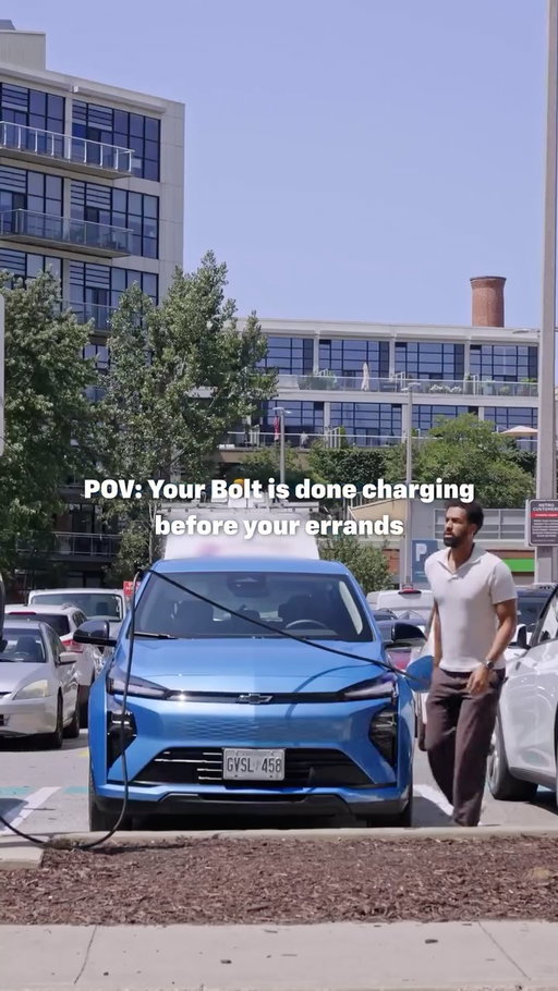 Going from 10 to 80% charge in 25 minutes means the Chevrolet Bolt EV finished its to-do list way before you finished yours. Now it’s ready to go with up to 422 km of estimated range.