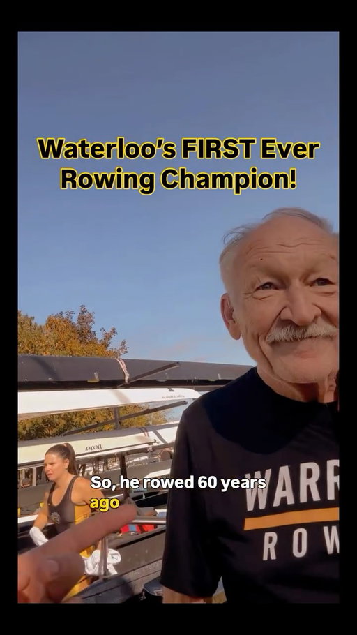 University of Waterloo’s FIRST Ever Rowing Champion (Peter Lockhart) rows again for Waterloo after 60 years!

#rower 
#rowing 
#rowinglife 
#uwaterloolife
#uwaterloograd