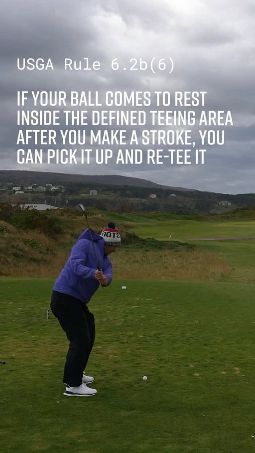An interesting rule you may not have heard of. While unlikely, crazier things have happened in winds like this at @cabotcapebreton as players battle 70km/h gusts to put a bow on the @pgascramble presented by BMW National Championship
