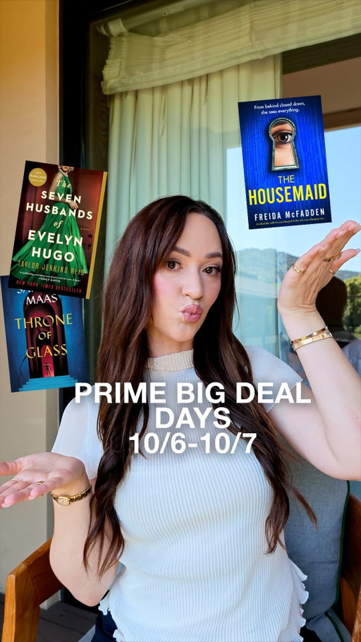 Plans for the transition from summer to fall? Book club. From October 6th-7th, get up to 65% off thousands of books during Prime Big Deal Days to persuade your friends to read your favorite books too this fall 📚🍂 #ad Follow @amazonbooks for more!