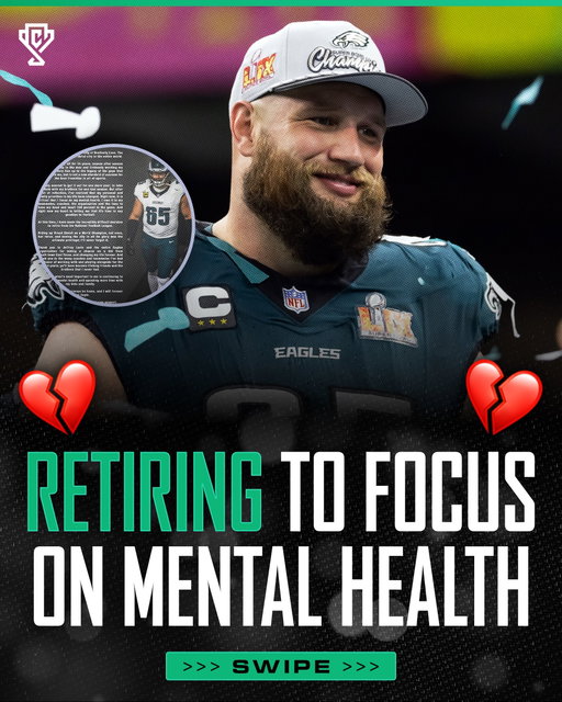 Lane Johnson is walking away from football on his own terms after an incredible 14-year run in Philadelphia. 💚

The Eagles legend announced his retirement four weeks into the season, explaining that his priorities have changed and that he needs to focus on his mental health and spending time with his family. Johnson finishes his career as a two-time Super Bowl champion, two-time First-Team All-Pro and six-time Pro Bowler.

One of the defining Eagles of his generation. What a career.

Sending our best wishes his way as he moves on to his next chapter ❤️

Follow @sportsculture for all things sports.