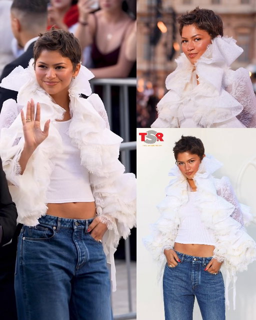 #TSRFashion: Anotha one, thank you! 😍 #Zendaya is out here slaying Paris Fashion Week— nothing new! 🔥 (📸: @gettyimages) ✍🏾: #TSRStaffLG