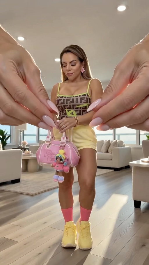 Let’s go 💛💚💗💪🏽 @glam_app 

#ai #fendi #juicycouture #pink #butteryellow