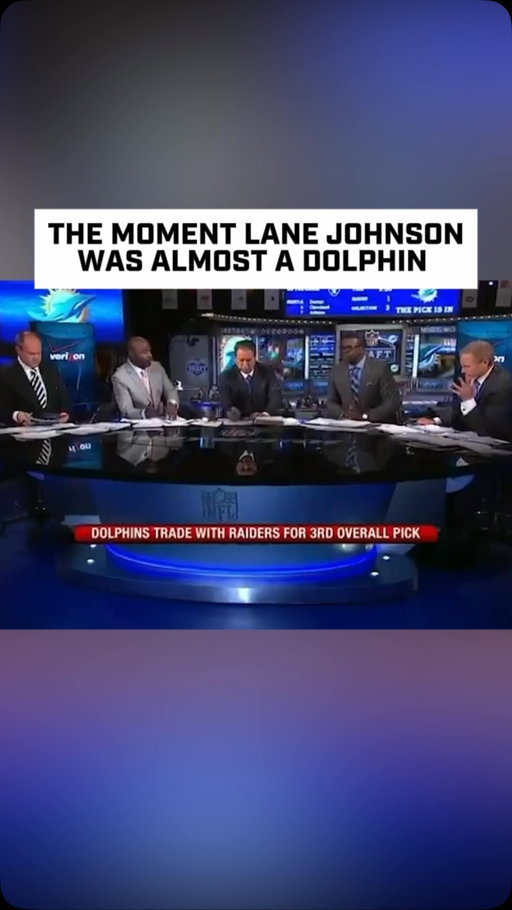 In the 2013 NFL Draft, the Miami Dolphins traded up one spot ahead of the Eagles and everyone thought it was for Lane Johnson

The Dolphins ended up drafting Dion Jordan and the rest was history 🦅

🎥: @nfl