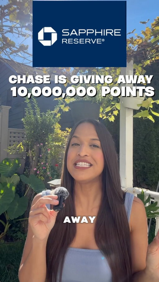 @chasesapphire is giving away 10 MILLION points 👀😏 #travelhacks #pointsandmiles #chasesapphire #creditcardpoints #travelcreditcard