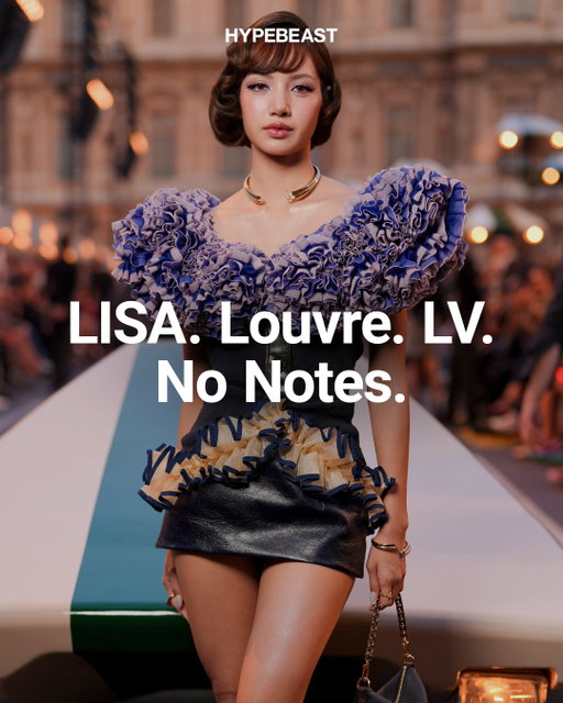 LISA. Louvre. Louis Vuitton. Casual Tuesday in Paris.⁠
⁠
@lalalalisa_m pulled up to the Louvre for @louisvuitton’s Spring/Summer 2027 show, putting her own spin on a look from the house’s Cruise 2027 collection. Purple ruffles, a leather mini and another appearance for the Paris Fashion Week camera roll.⁠
⁠
Photo: Getty Images⁠
