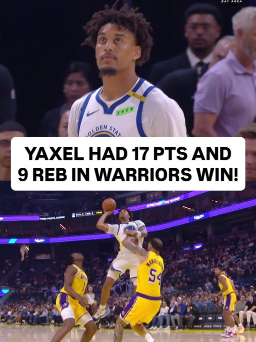 No. 11 pick @yaxellendeborg showed out with 17 PTS to lead the @warriors to victory in his first preseason game at Chase Center! 👏