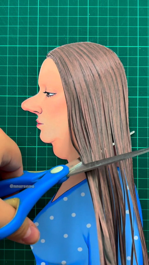 POV: you finally get the bob, the jawline and the nose job 😅 Rate this transformation 1-10! 

#paper #papercraft #glowup #nnursema