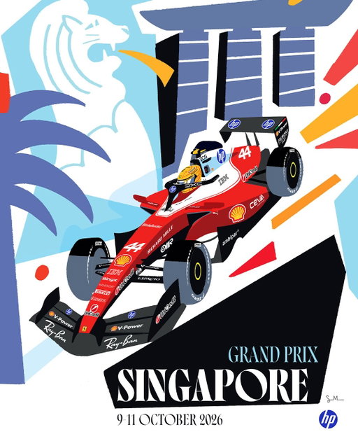 Headed back under the lights in Marina Bay 💡🏎️
Cover art by @stef_marr_ 🎨