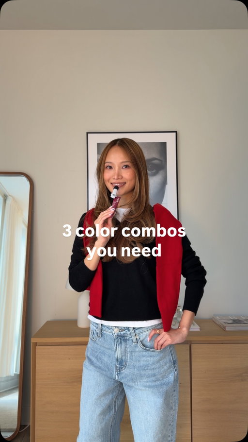 How to style your sweaters for fall. All looks from @onequince 🤎 Which is your fave 1-4? 

#styledbyquince #falloutfits #sweateroutfits #outfitideas