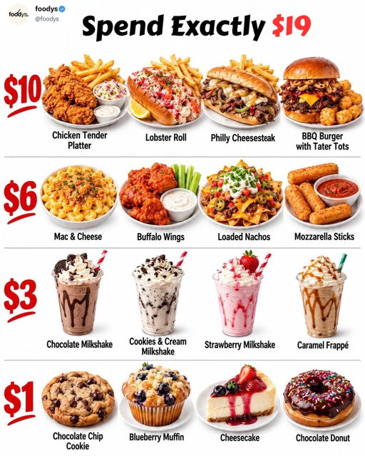 What food combination did you come up with?

#chickentenders #lobsterroll #chickenwings #letseat