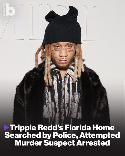 An attempted murder suspect was arrested at Trippie Redd’s Florida home. ⁠
⁠
Braveone Jones, 25, was taken into custody Tuesday (Oct. 6) after police executed a search warrant at the rapper’s Southwest Ranches residence. Jones faces two counts of attempted murder in connection with a Sept. 15 shooting outside Dukunoo Jamaican Kitchen in Miami that left an 18-year-old and 23-year-old injured.⁠
⁠
Trippie was not arrested or charged in connection with the case. ⁠
⁠
Everything we know about the ongoing investigation is at the link in bio.