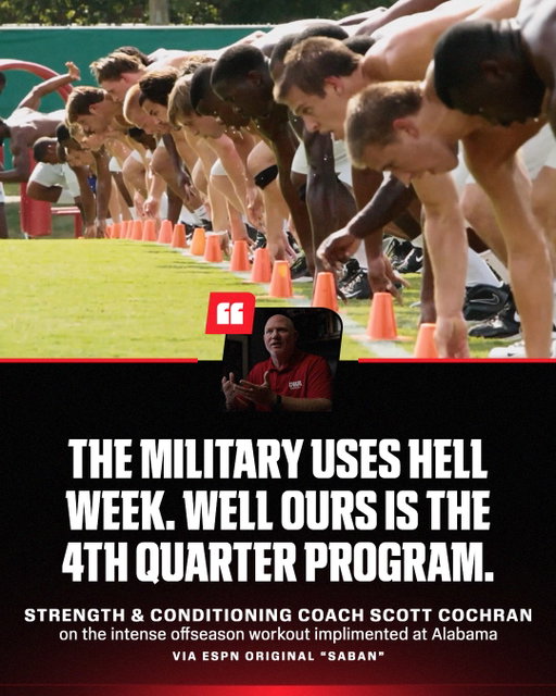 The 4th quarter program was not for the faint of heart 😅

All six episodes of ‘Saban’ premiere October 8 on the ESPN App 🍿