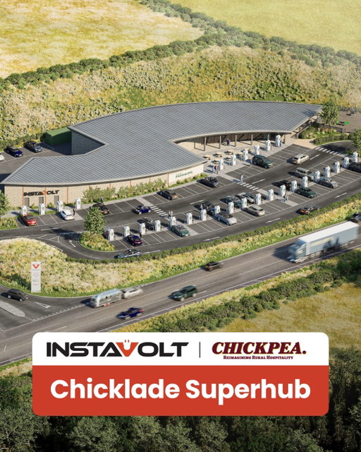 The A303 is getting a stop worth pulling in for.

We're delighted to confirm that Chickpea Provisions – a butcher, baker and deli from – Chickpea Group, will be part of our new Chicklade Superhub when it opens in Wiltshire this coming March.

Open from 6am to 10pm, it will serve everything from breakfast on the way to the coast to a late bite on the way home.

Outside, 30 ultra-rapid 240kW chargers will make Chicklade one of the biggest and fastest charging hubs in the UK. Toilets and charging will be open 24 hours a day.

The A303 links London with the South West, and Chicklade has been designed for its busiest days, from the daily commute to the summer getaway.

We asked drivers what they want from a charging stop. Chicklade is our answer.

#EVCharging #Chicklade #ChickpeaGroup #UltraRapidCharging