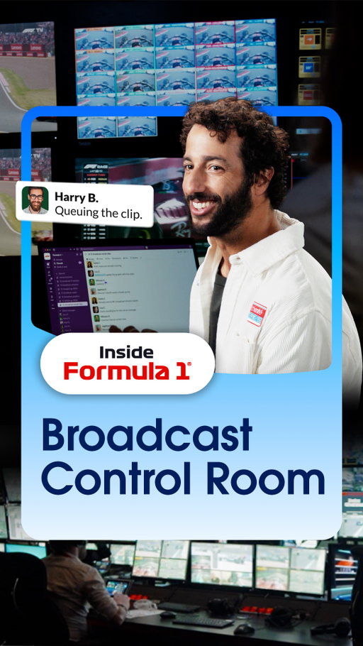 Ever wonder how @F1® pulls off a flawless live broadcast across 160 territories? 

Fast cars require even faster communication. That’s where @SlackHQ comes in. 

DanielRicciardo takes us Inside Formula 1® to see how their production team stays connected at racing speed

Watch the new episode at the link in bio.