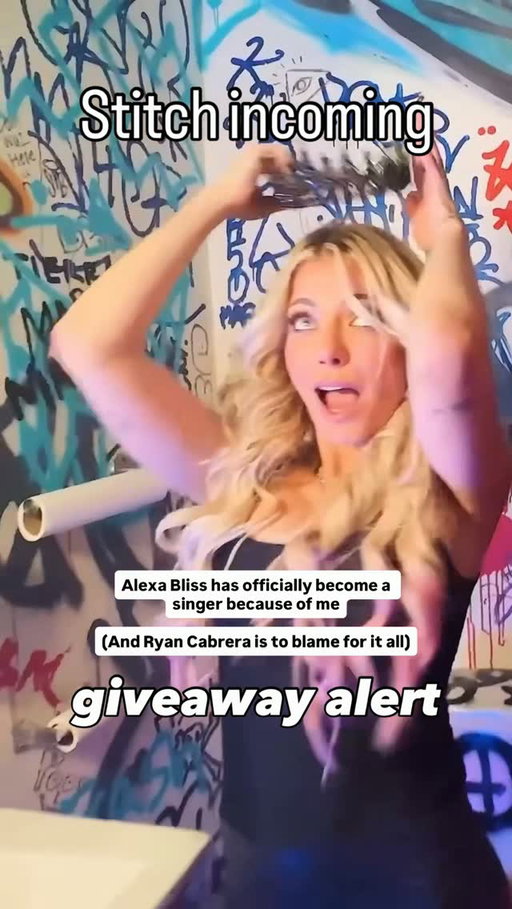 If you wanna win a shoutout video to anyone you wanna send it to… go pre save (find the link on @alexa_bliss_wwe_ or @ryancabrera s bio) and tag me in a story post!