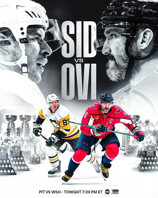 The final home opener of Alex Ovechkin’s career comes against Sidney Crosby on @nhlontnt.⁣
⁣
Since entering the NHL together in 2005-06, they have a combined 1,583 regular-season goals, 3,451 regular-season points and a trophy case full of NHL hardware.