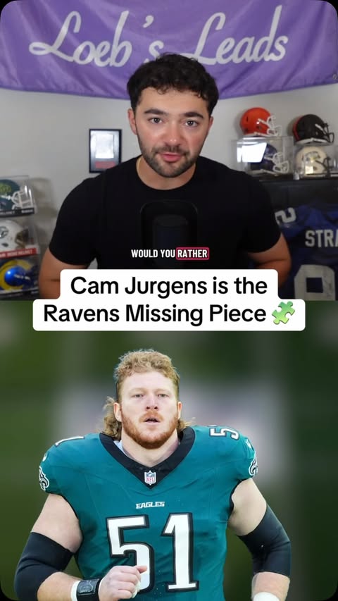 The Ravens HAD TO trade for Cam Jurgens to maximize this year 🏆 #nfl #football #baltimoreravens #ravens #philadelphiaeagles